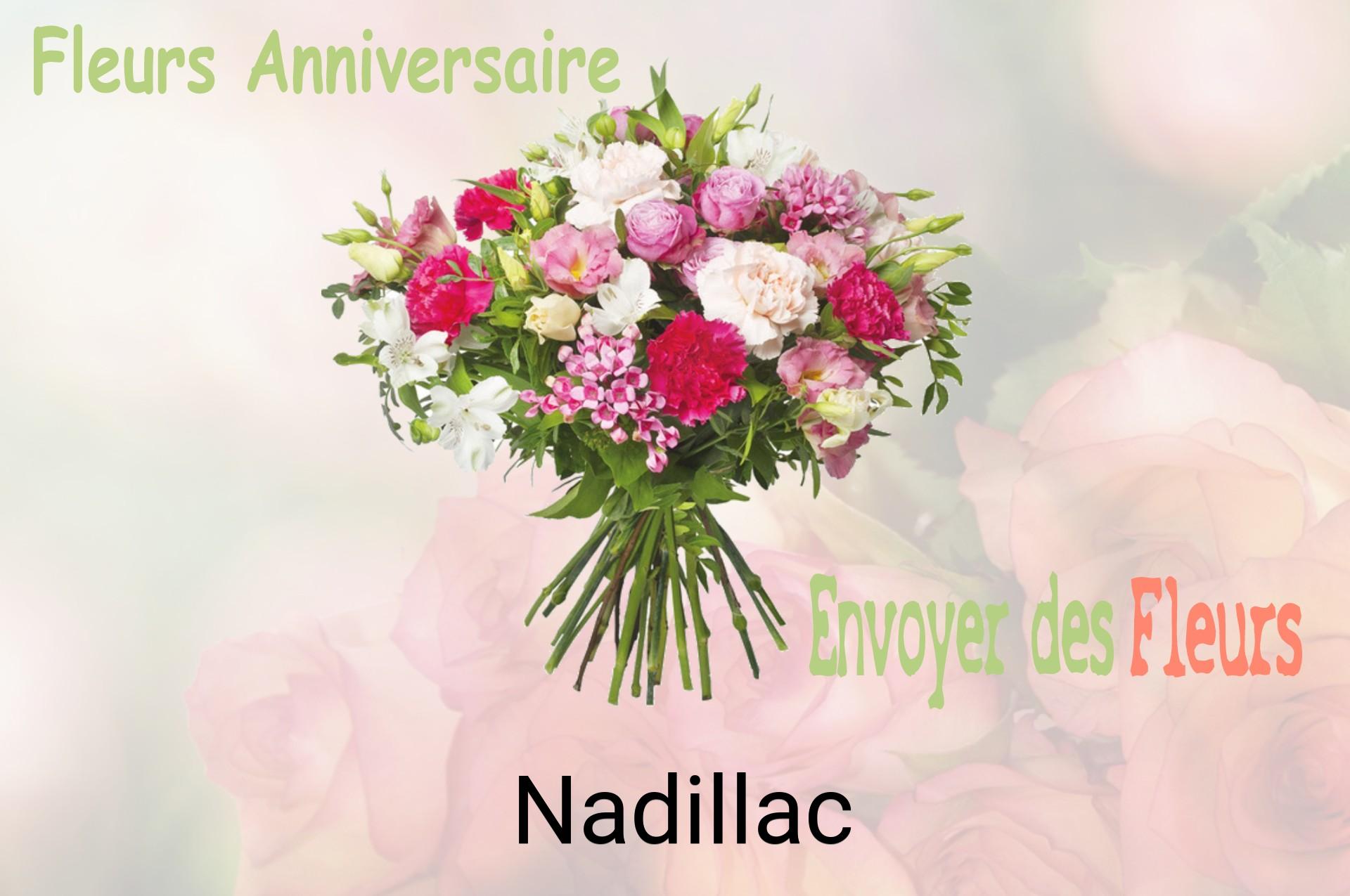 Bouquet de fleurs d’anniversaire livré à Nadillac