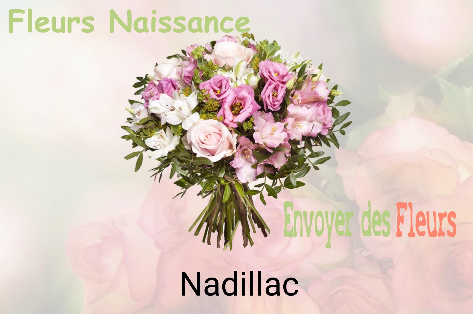 Bouquet de fleurs de naissance livré à Nadillac